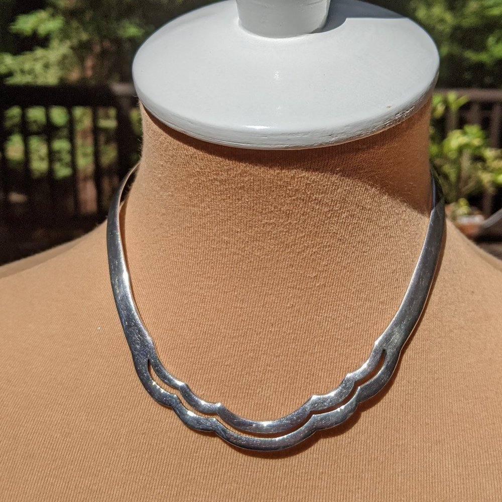 Taxco Sterling Silver Choker Necklace